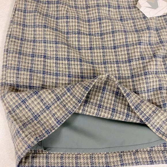 Apricot Lane Grey Plaid Mini Skirt - Picture 6 of 13